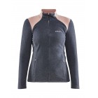 Dámský polorolák Craft Core Edge Thermal šedá s růžovou